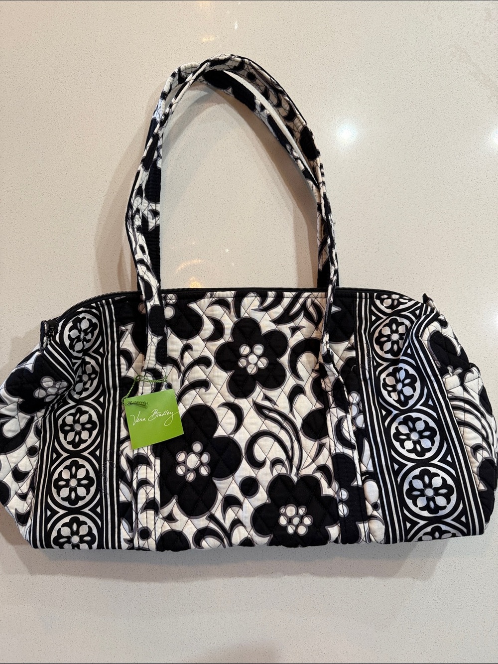 Vera Bradley Small Duffel Night & Day Quilted Floral Shoulder Bag NWT